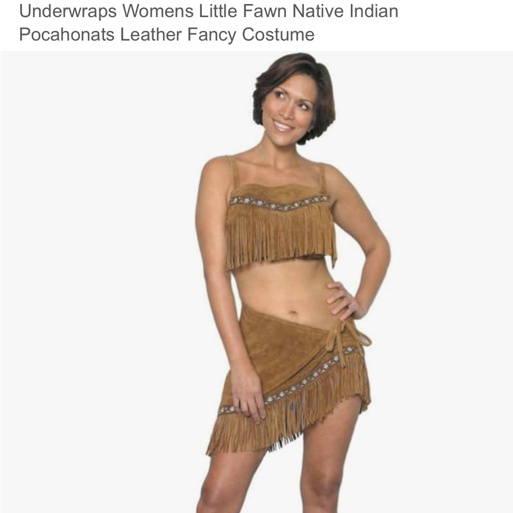 Underwraps Little Fawn Pocahontas Western
Deluxe Leather Women Costume L